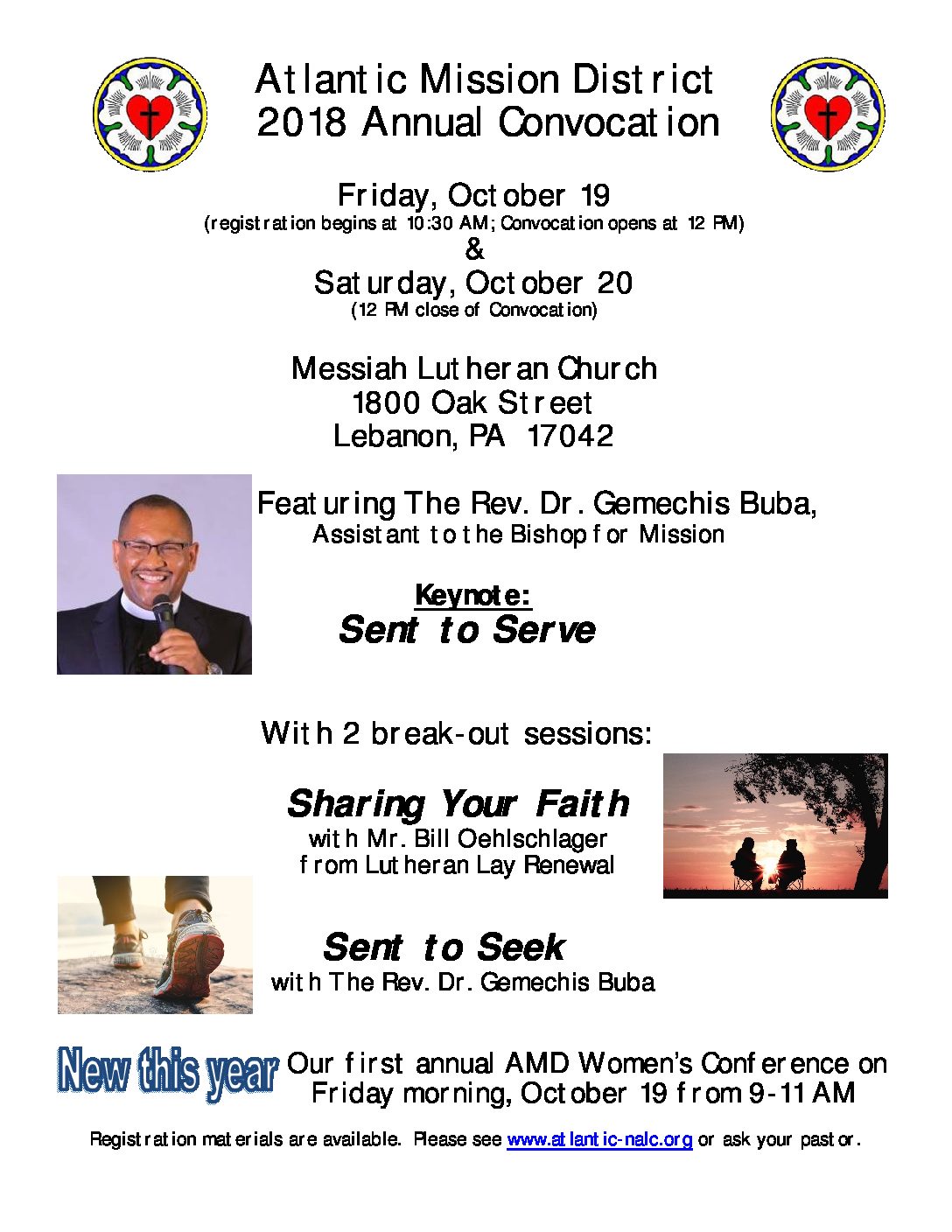 Convo flyer 18 for reg pack | Atlantic Mission Region of the NALC