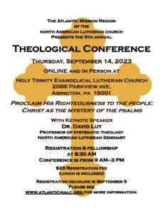 Theological Conference Flyer